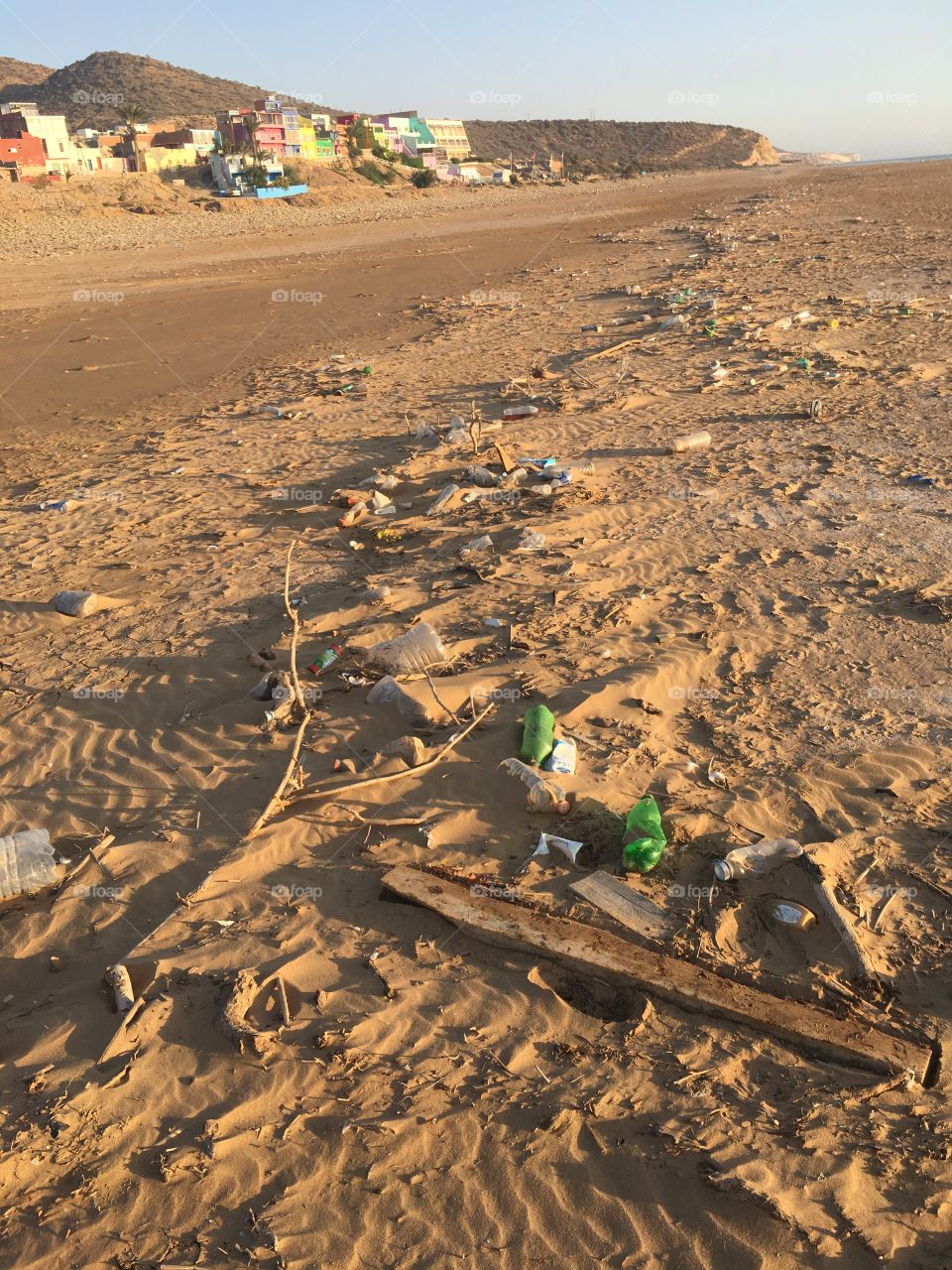 Rubbish in beach 