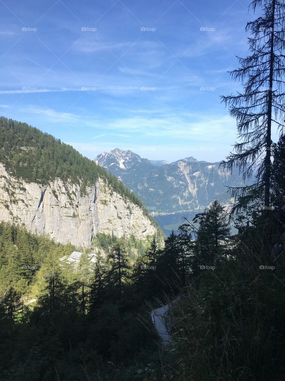 Mountain and lake Austria