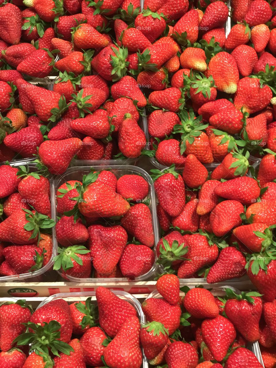 Full frame of strawberries