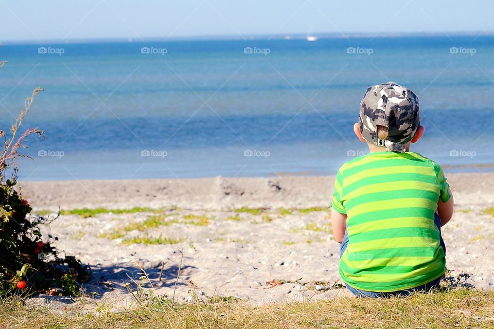 Boy at the beach