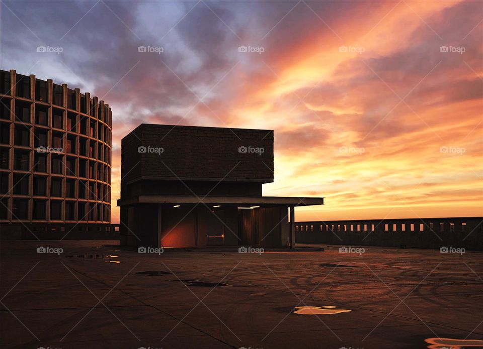 Magical sunset full of colors