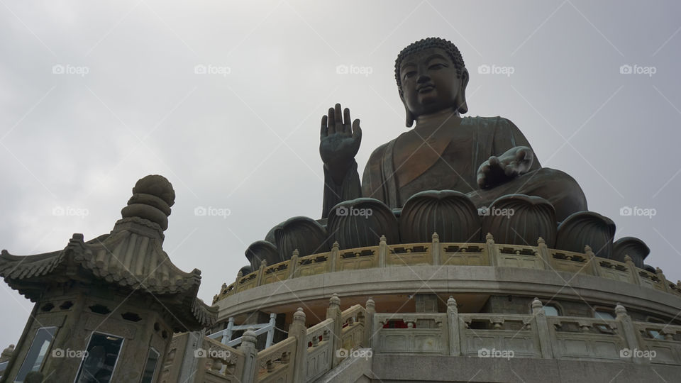 The Big Buddha on Lantau Island, Hong Kong