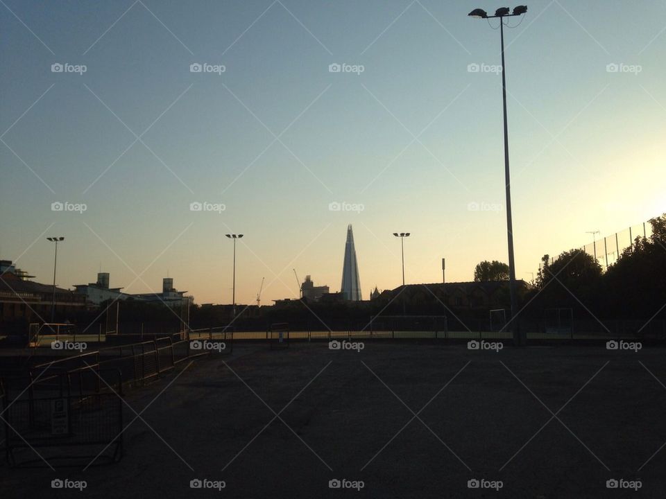 Shard from a football pitch