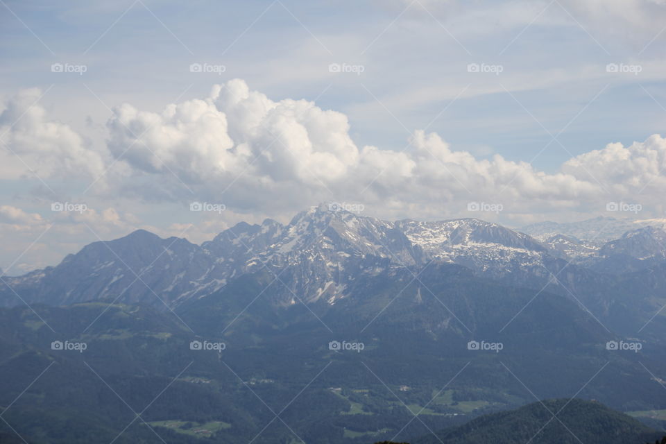 Blick vom Untersberg bei Salzburg Österreich