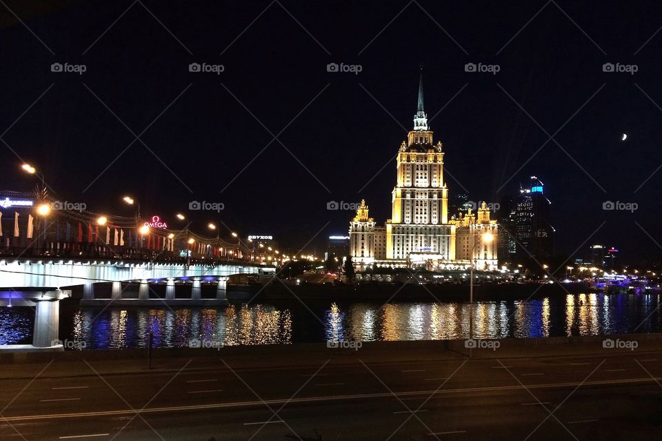 Moscow at night