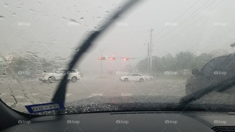 driving through the storm