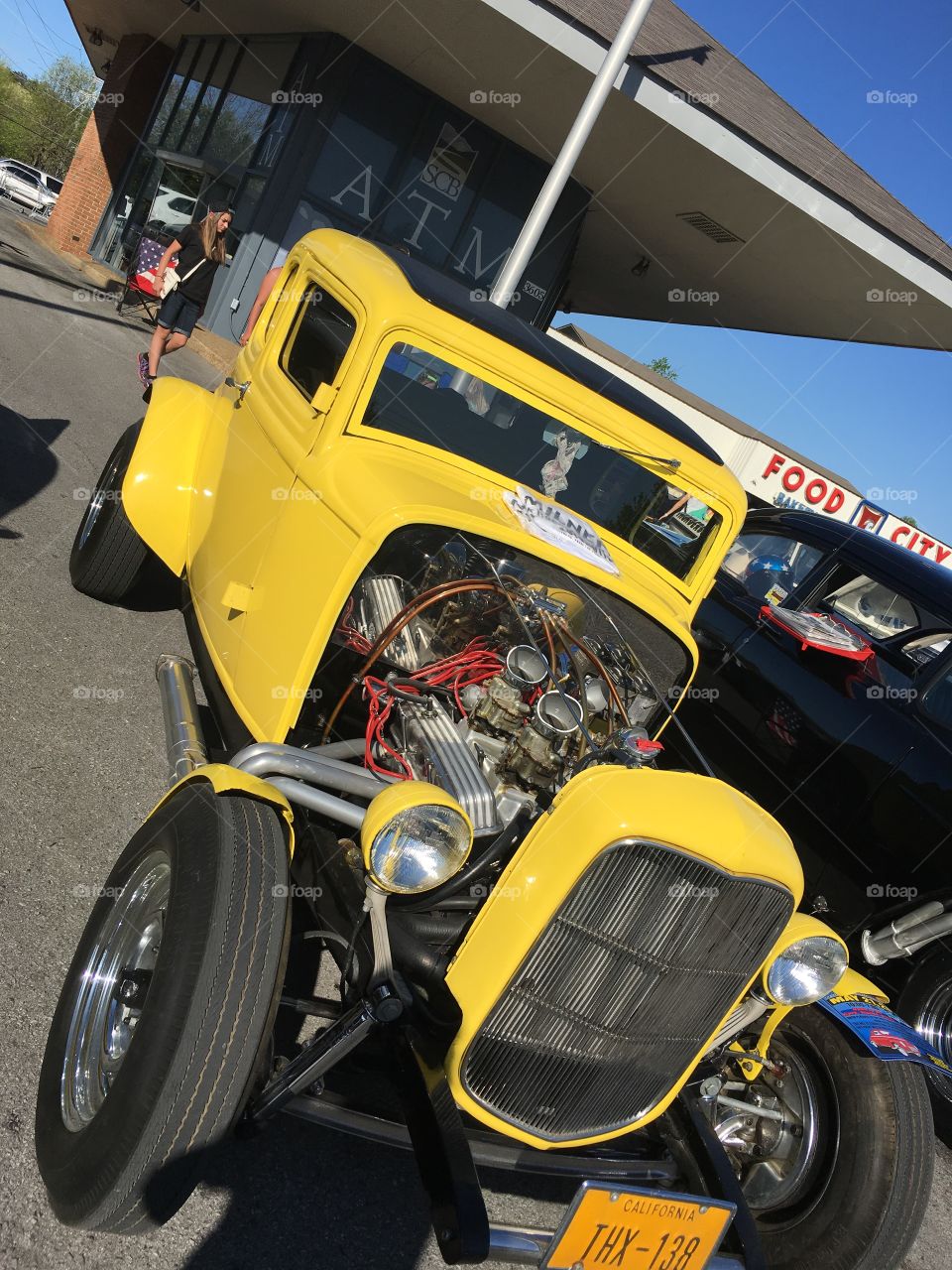 Yellow classic truck