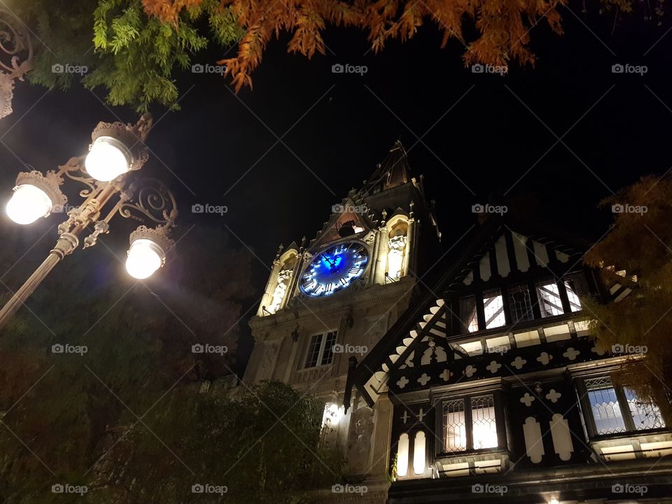 Old Hotel Night Lights