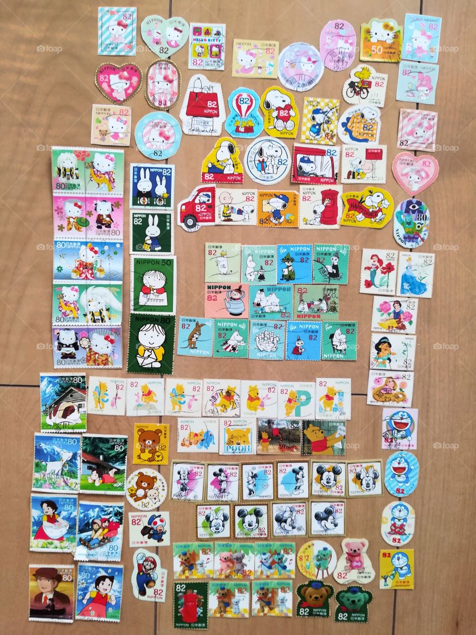 Used Japanese stamps