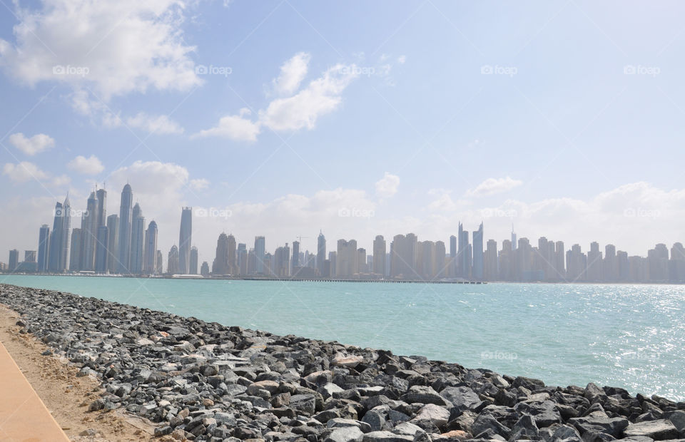 View of city skyline