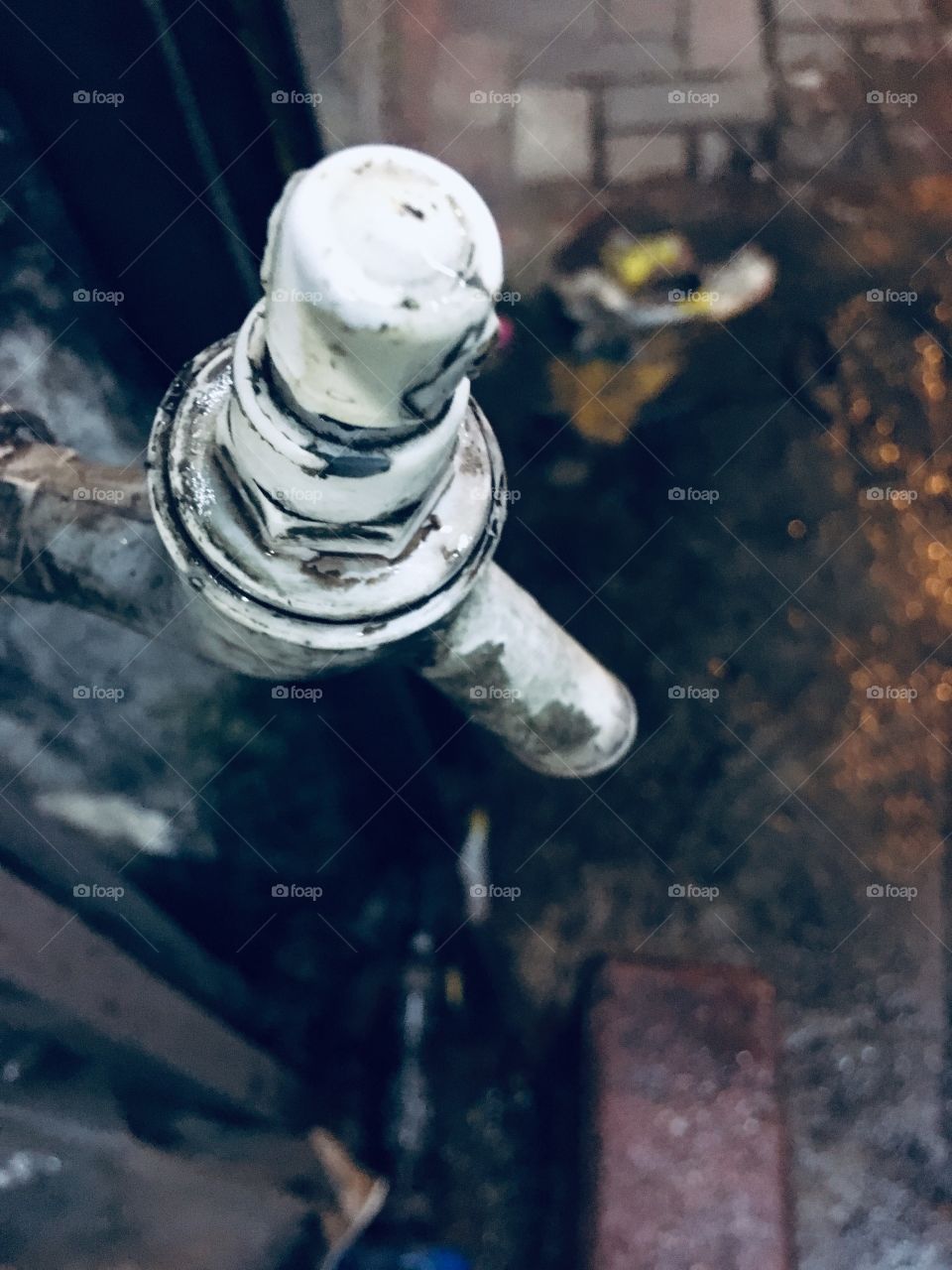 Old broken tap