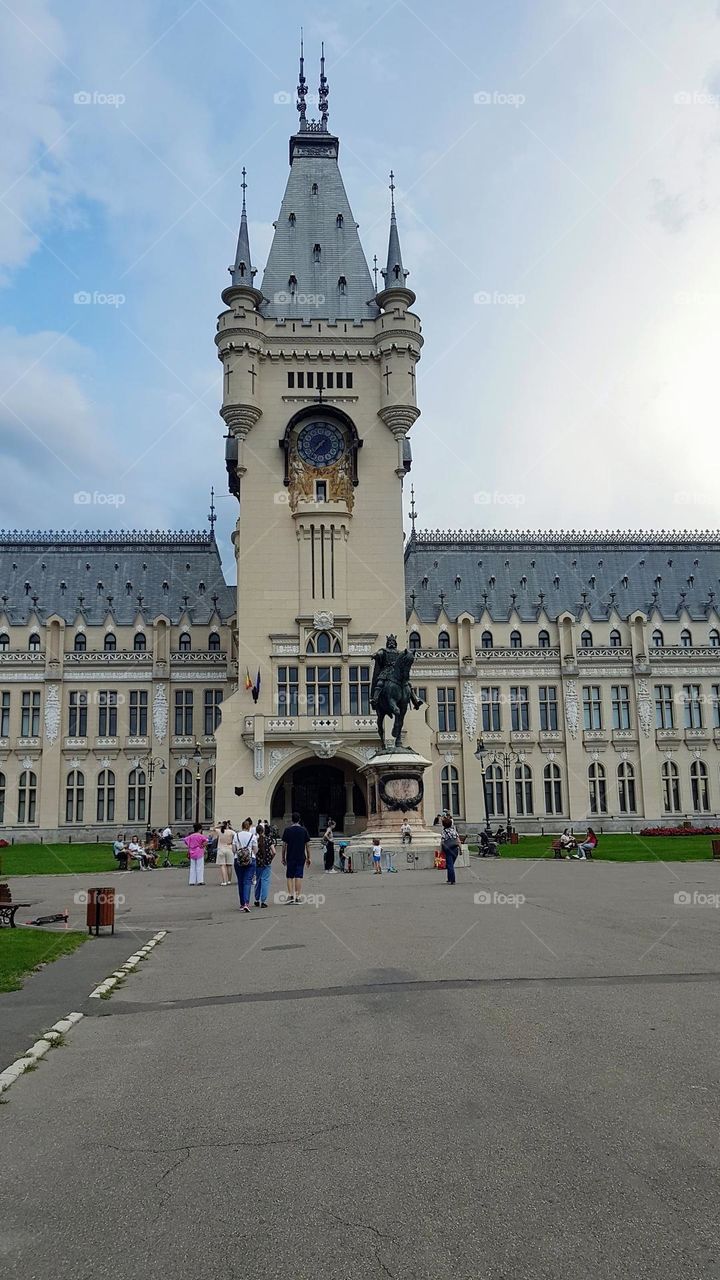 the cultural palace in the city of Iasi