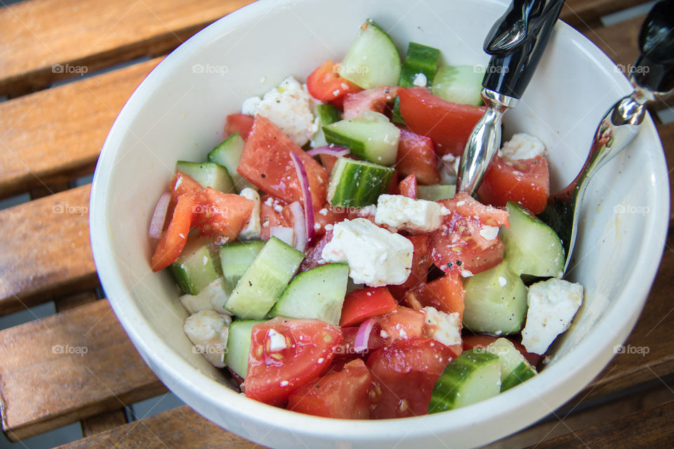 Summer Greek salad 