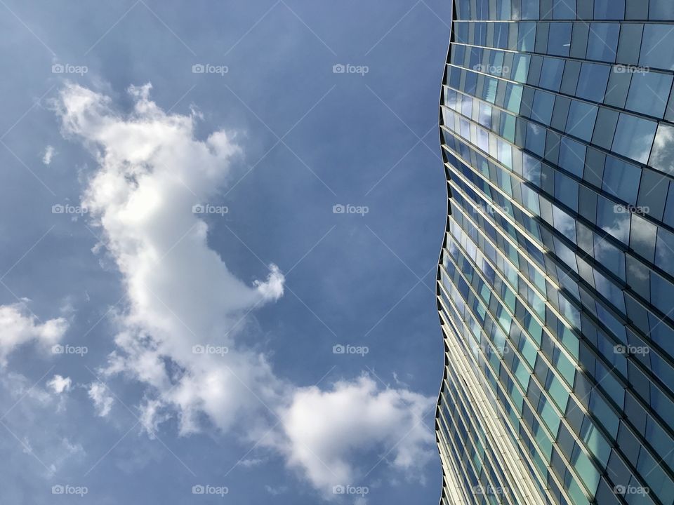 High office with blue sky