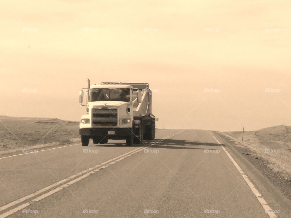 truck driver, Wyoming roads