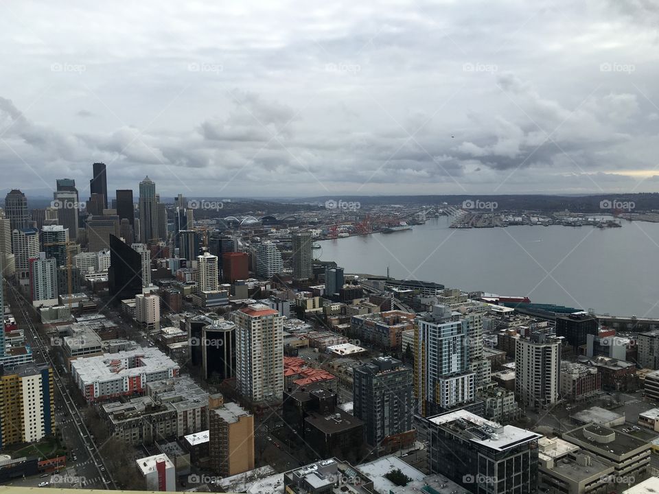 Seattle , from Space Needle