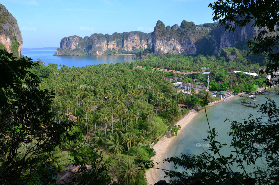 The view of the bay in Thailand