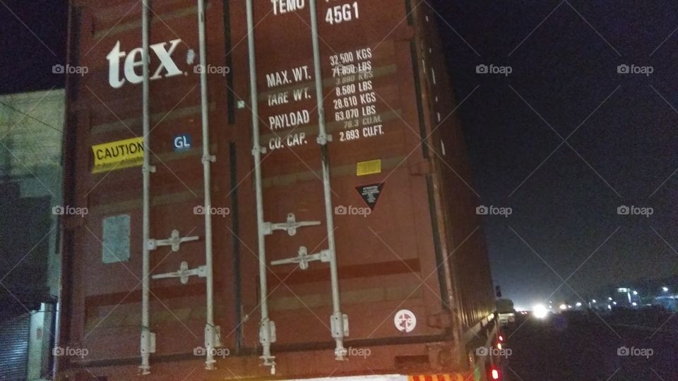 chilly container of lorry