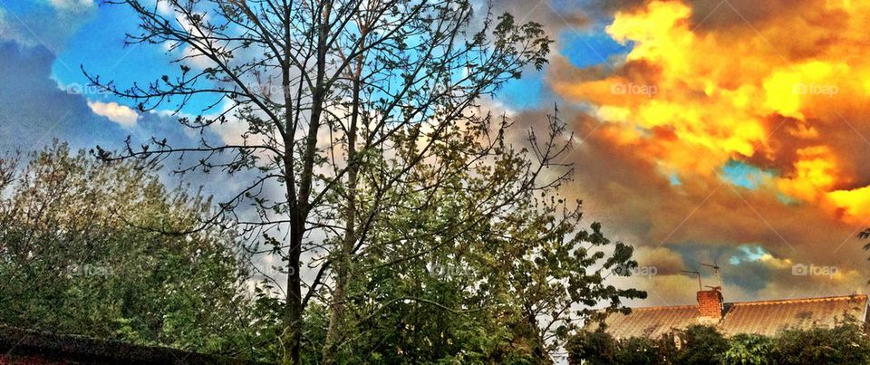 Beautiful panoramic sky