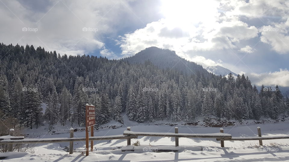 Utah mountain snowstorm