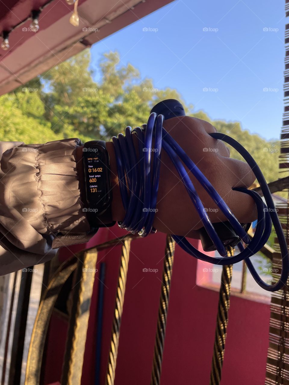 completed my 600 jumps on jumping rope