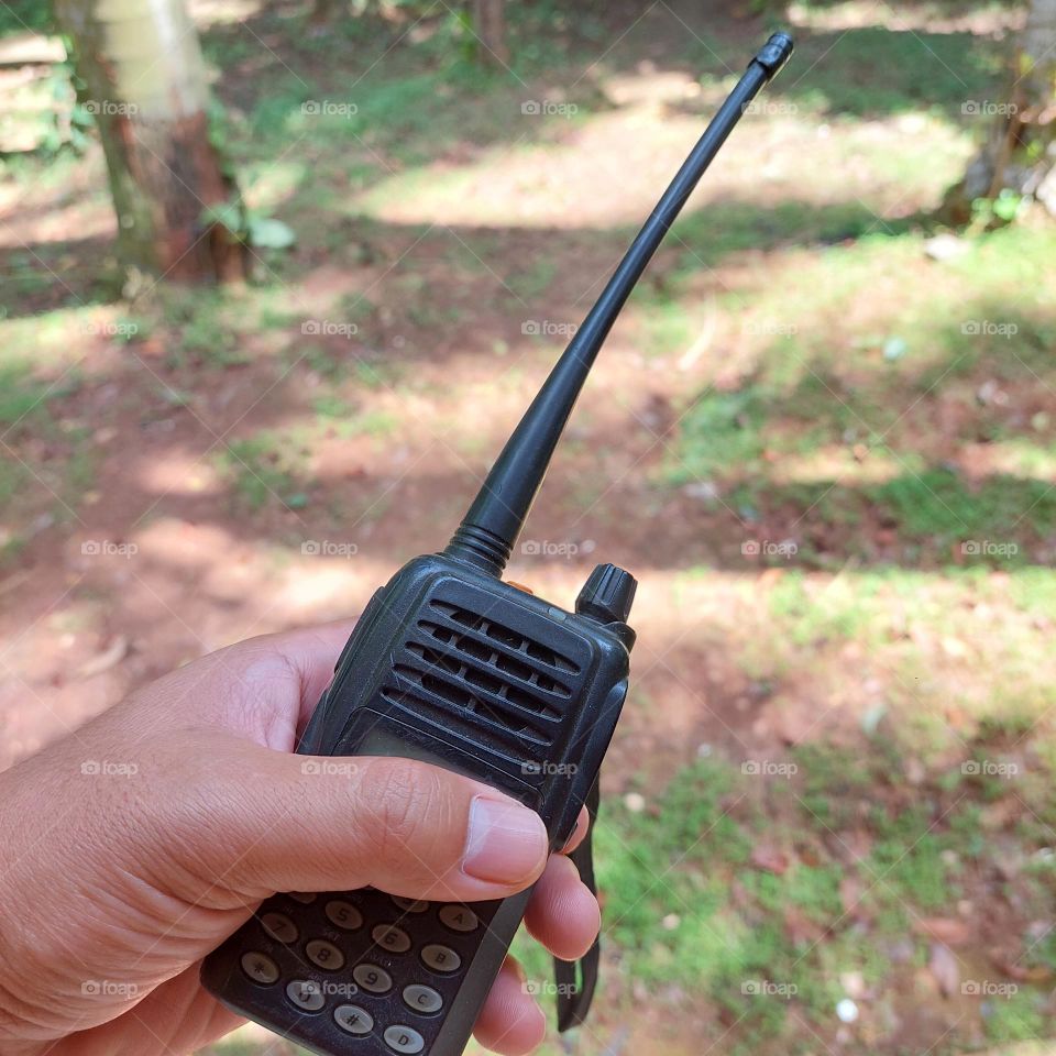 handy talky, a communication tool commonly used for security and other communication needs