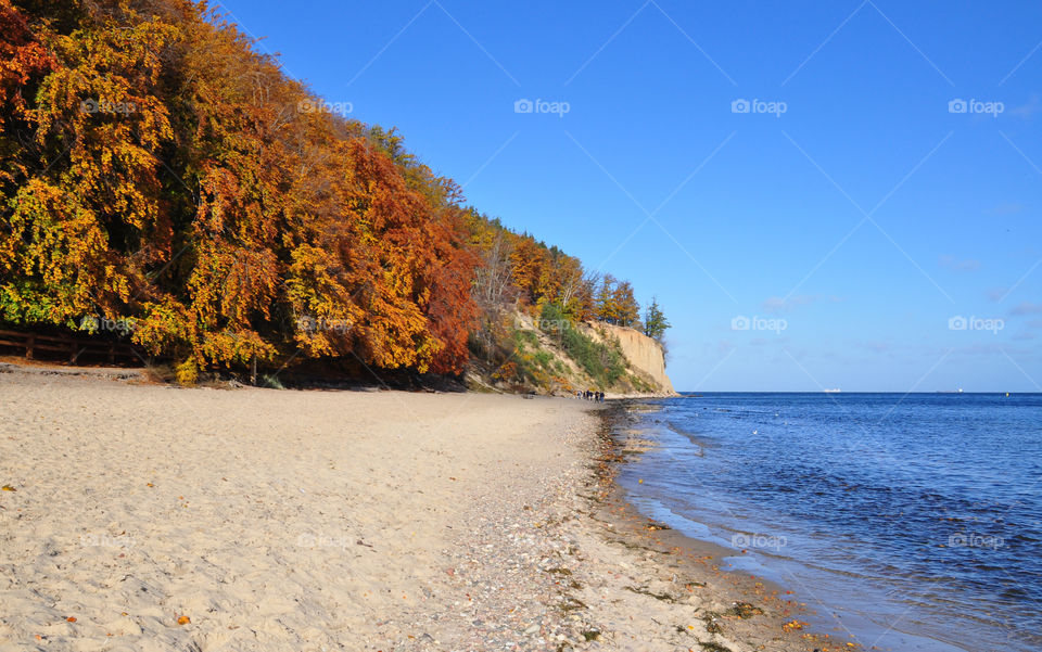 Autumn view in the Baltic Sea 