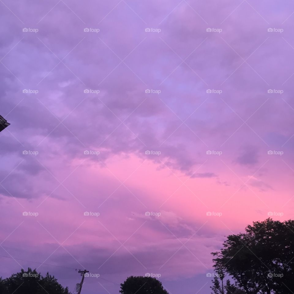 Beautiful colors for an evening sky