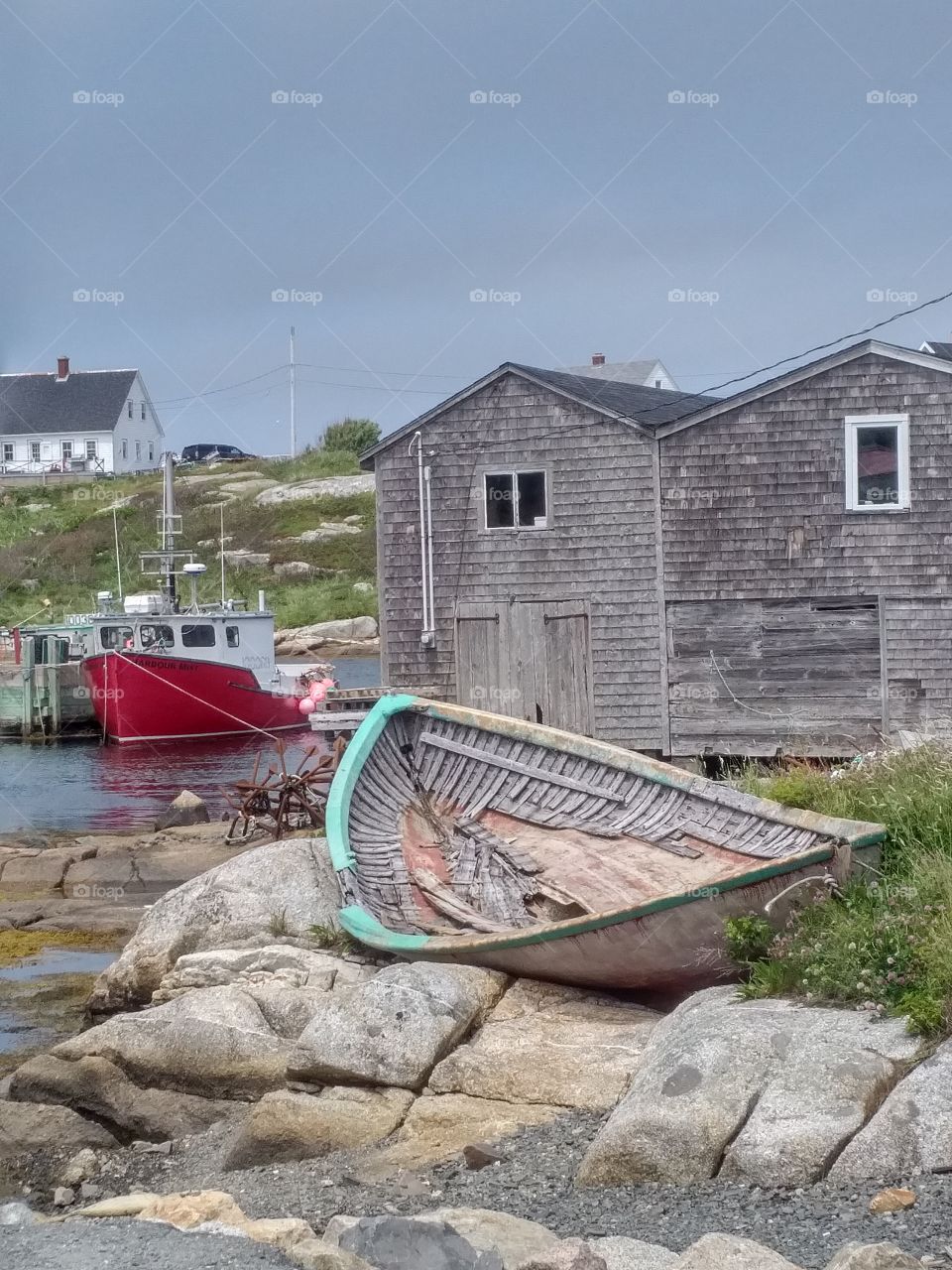 Peggy's Cove,  Nova Scotia, Canada -  fishing boat
