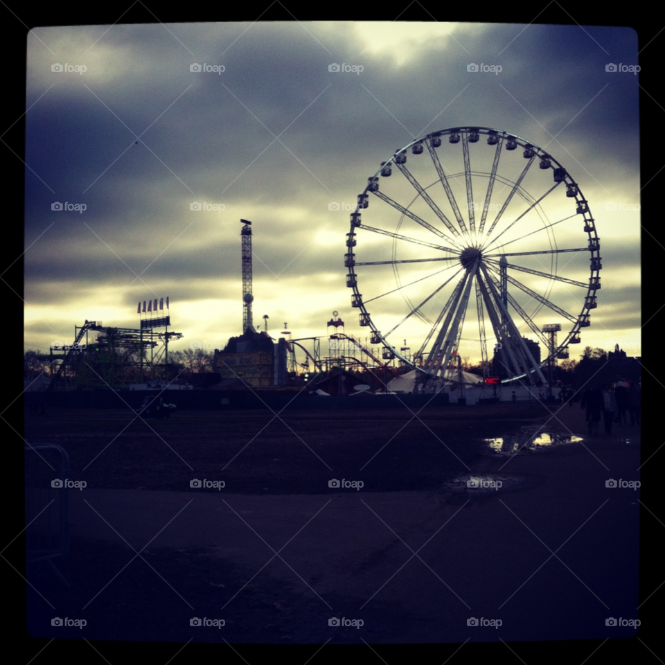 wheel hyde park winter wonderland fun fair by apa86