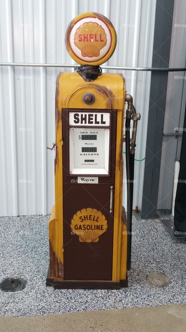 Nostalgic gas pump