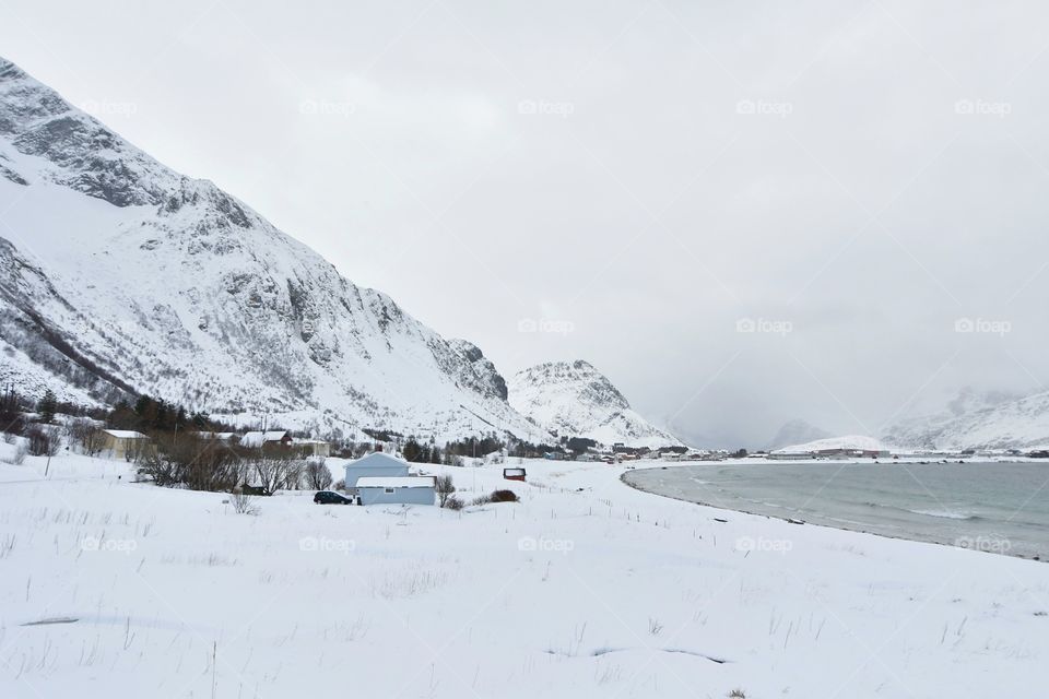 Winter beach