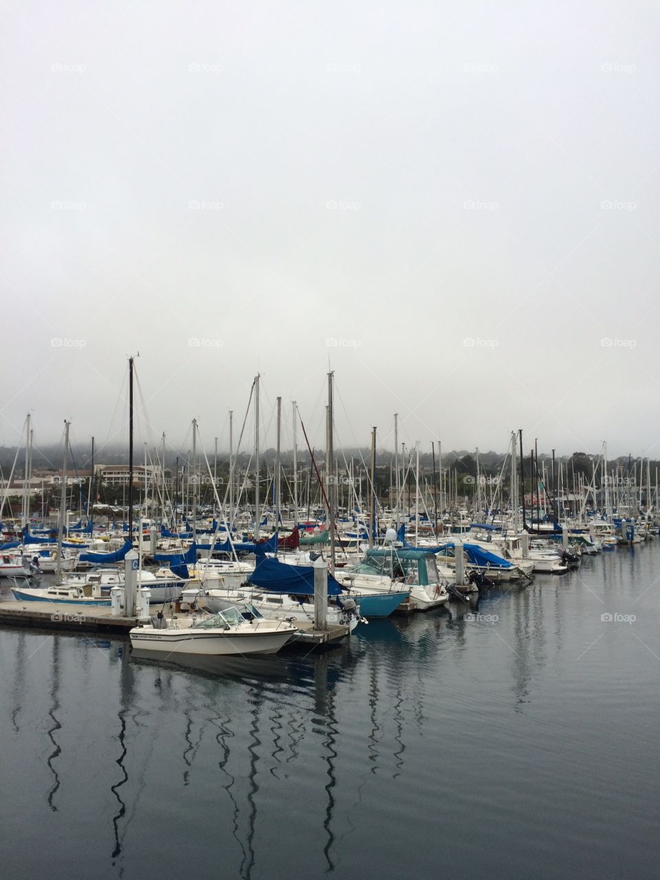 Monterey bay, CA. Harbor at Monterey bay