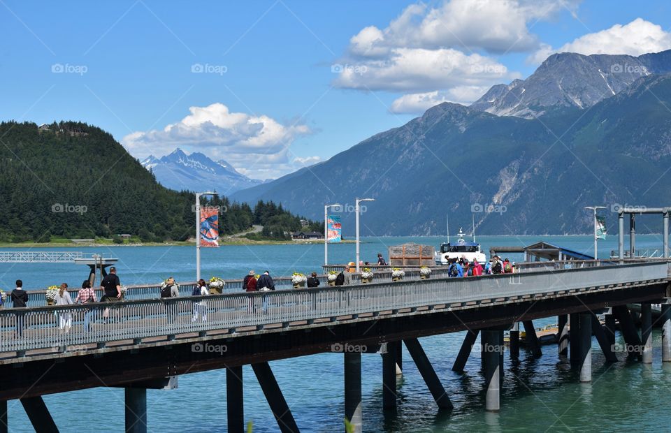 The ferry dock in amazing Haines Alaska