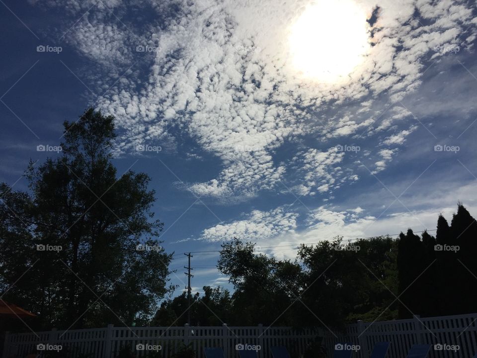 Cross in the clouds. Cross in the clouds