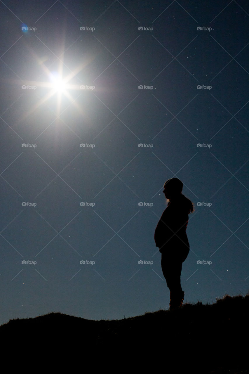 New mom in the moonlight . My sis n law 