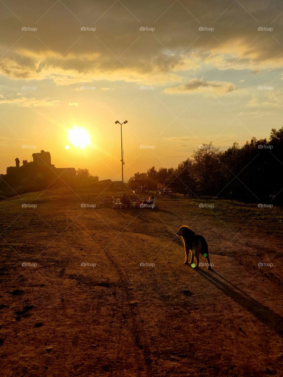 sunset at the city of Siria