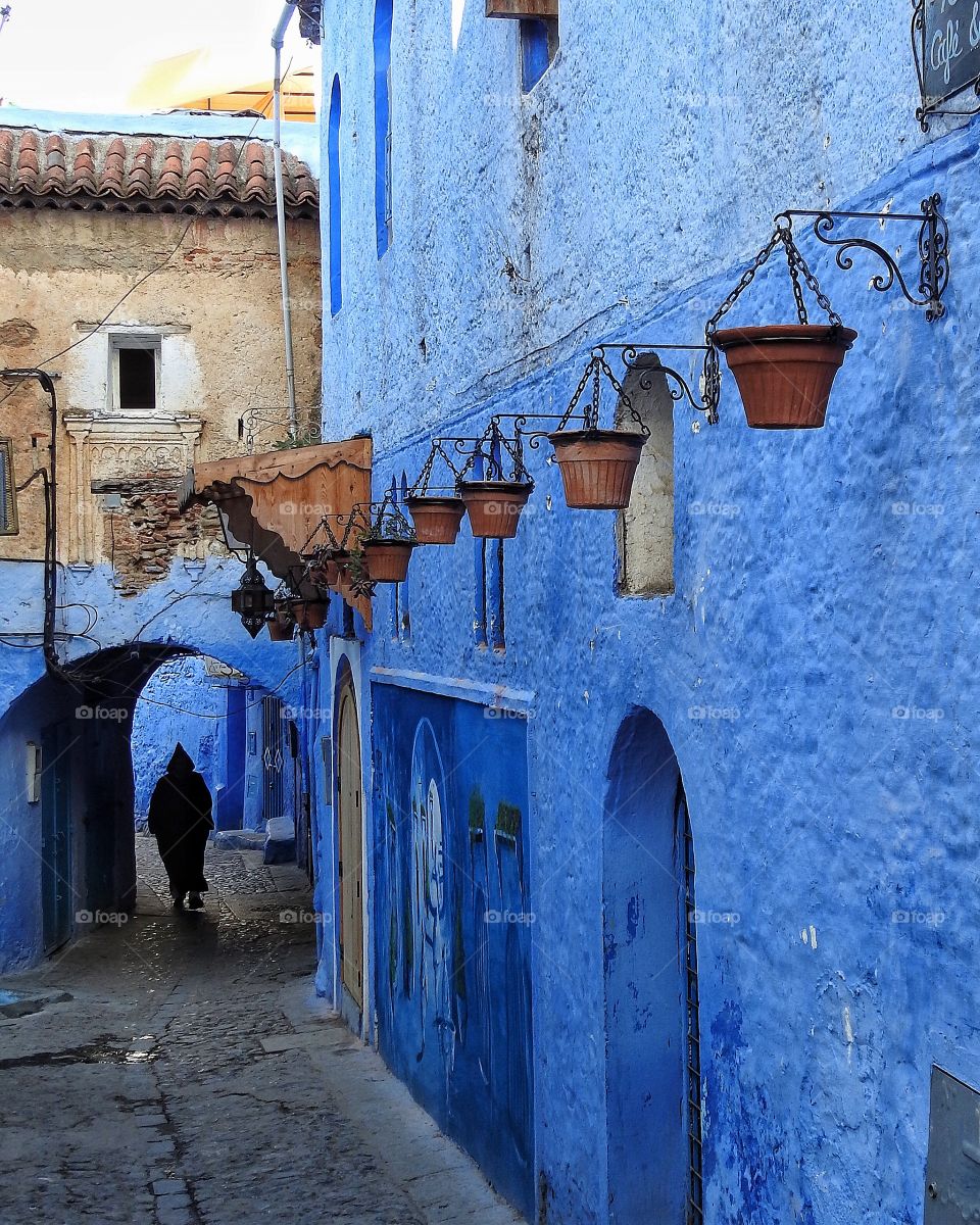 Blue alley Chefchauen 