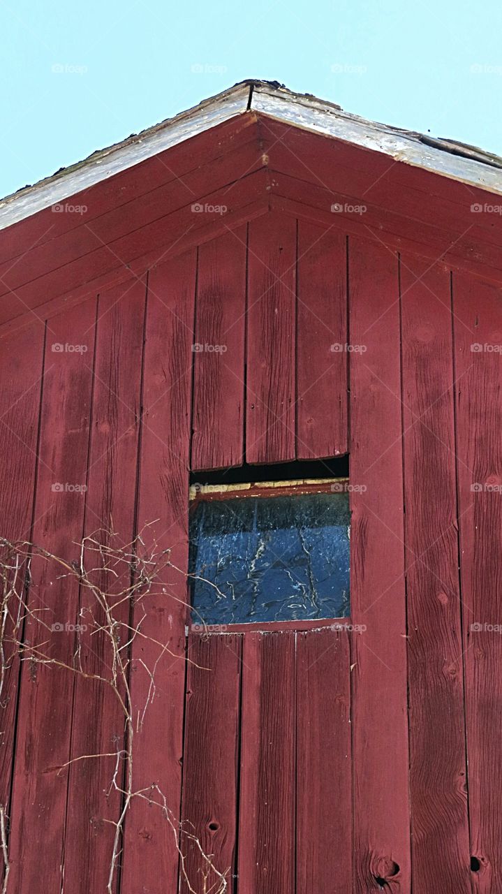 Window in Old Plank Barn