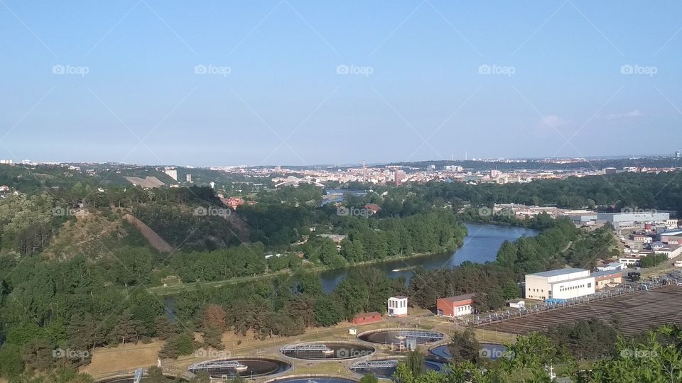 View to Prague zoo