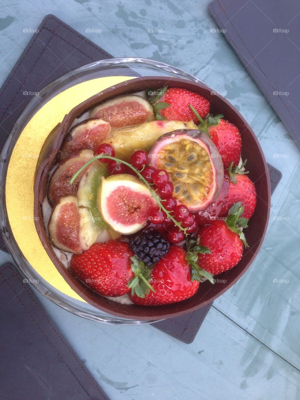 Chocolate Cake with Fruit