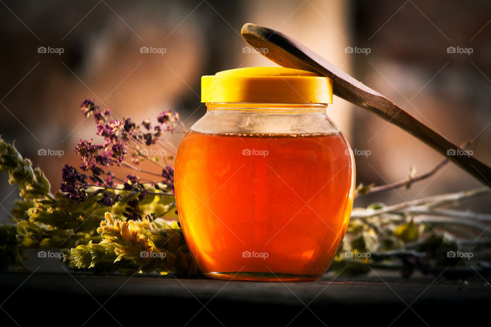 jar full with honey