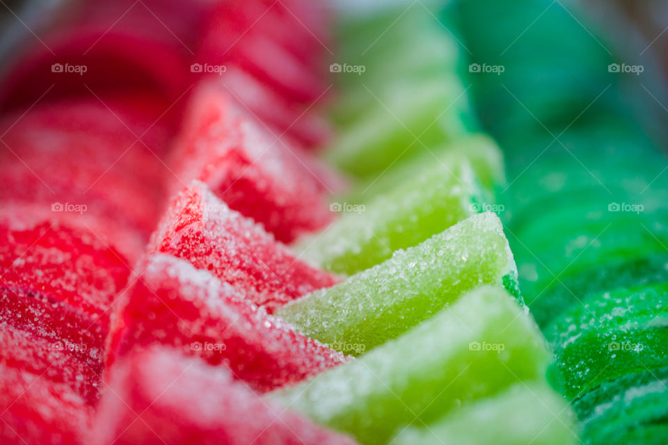 Colorful Fruit Gummy Slices