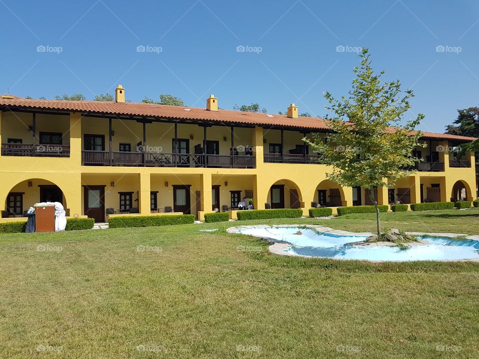 Lawn, Home, House, Building, Architecture