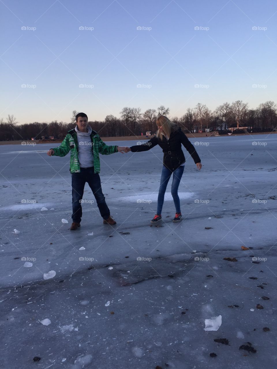 On the ice