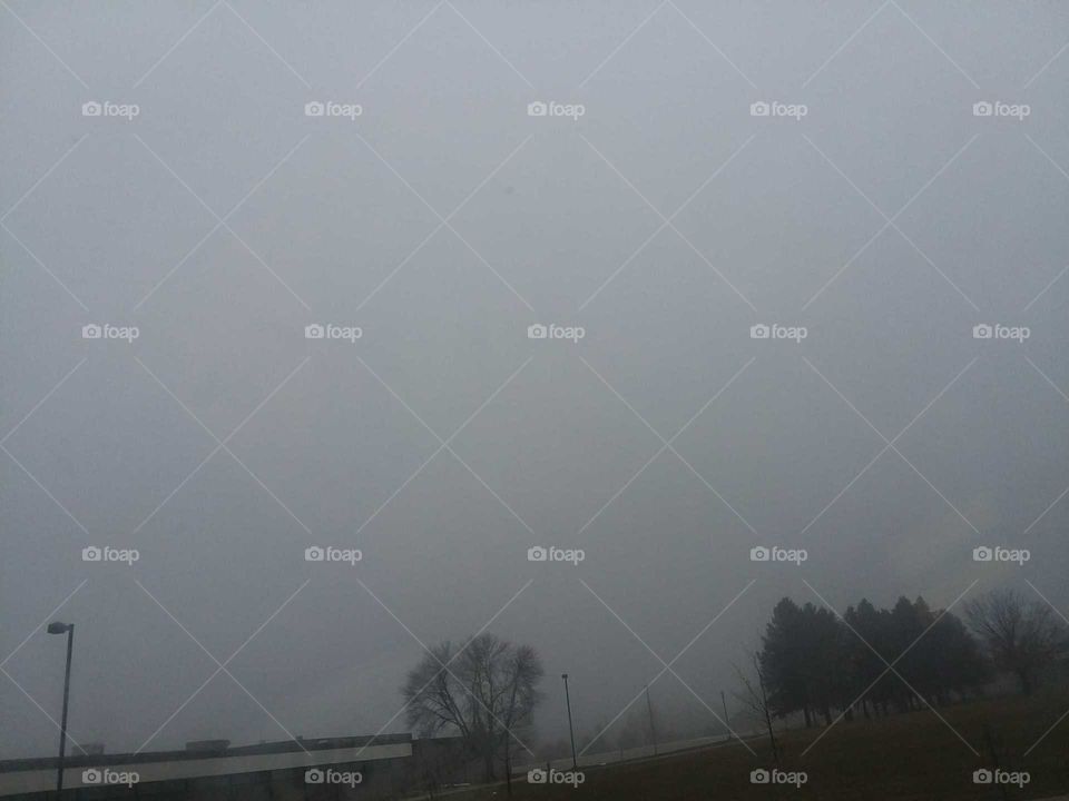 iowa fog cold winter grey