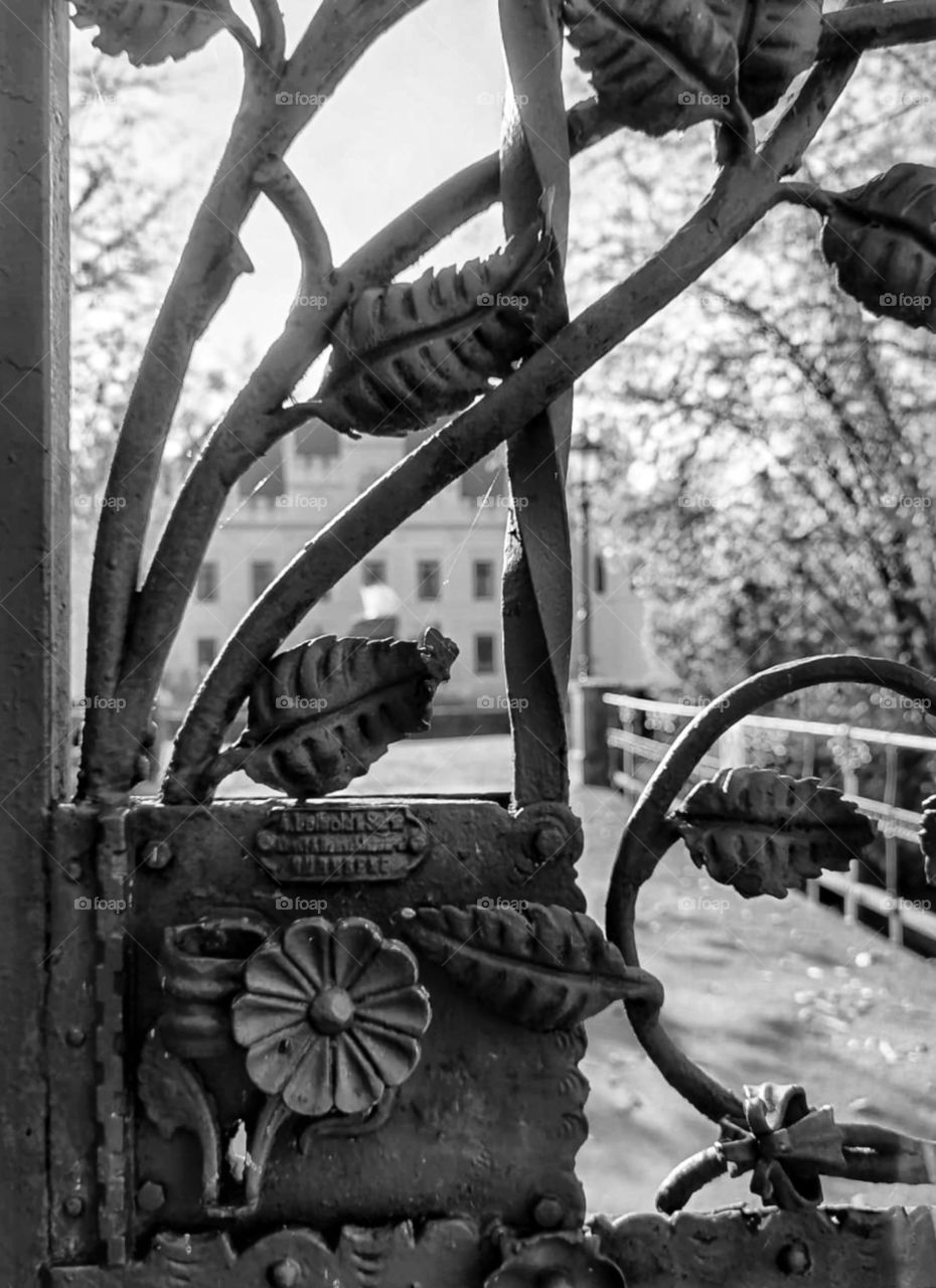 Gate in black & white