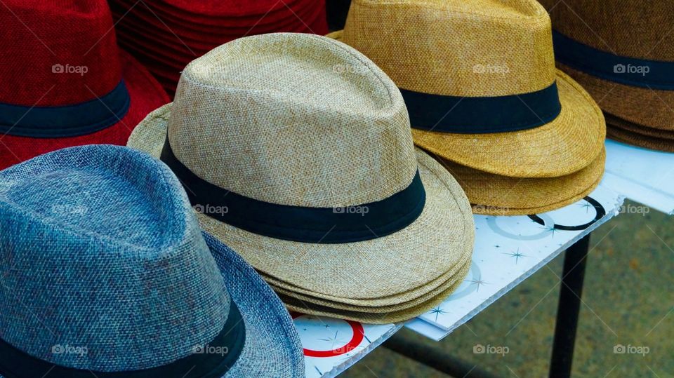 Hats in table