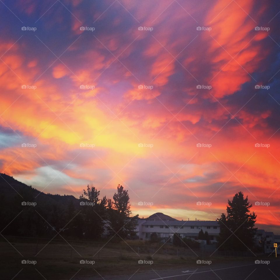 Beautiful view of sunset