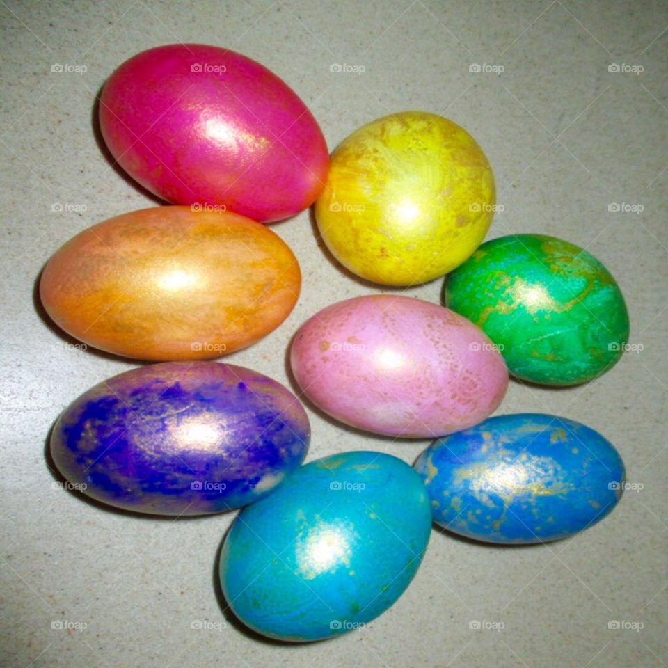 Bright Easter Eggs
